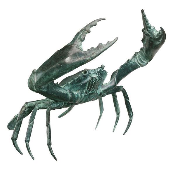 Design Toscano Large Bronze Crab Sculpture SU1869